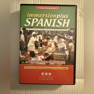 ImmersionPlus: Spanish (3 CD Set, 2002) the Final Step to Fluency w/Booklet!